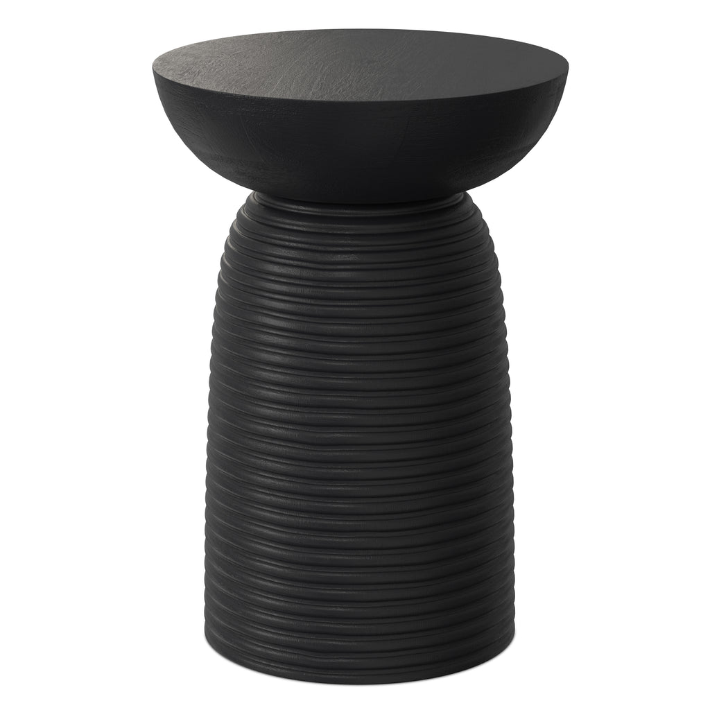 Boyd 13 Inch Ribbed Accent Table