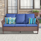 67.3" Outdoor Wicker Patio Sofa