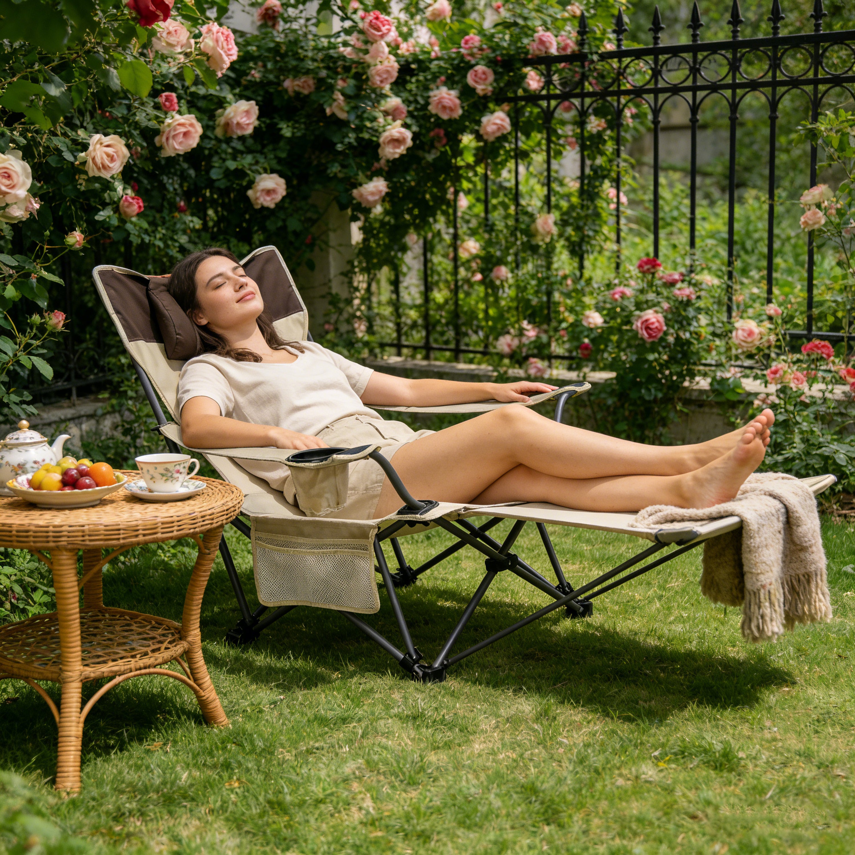 Outdoor Camping Chairs Folding/Portable/Adjustable Reclining Chair