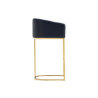 Louvre Metal Upholstered Barstool