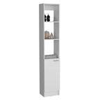 Linen Cabinet, 1 Door, 6 Shelves