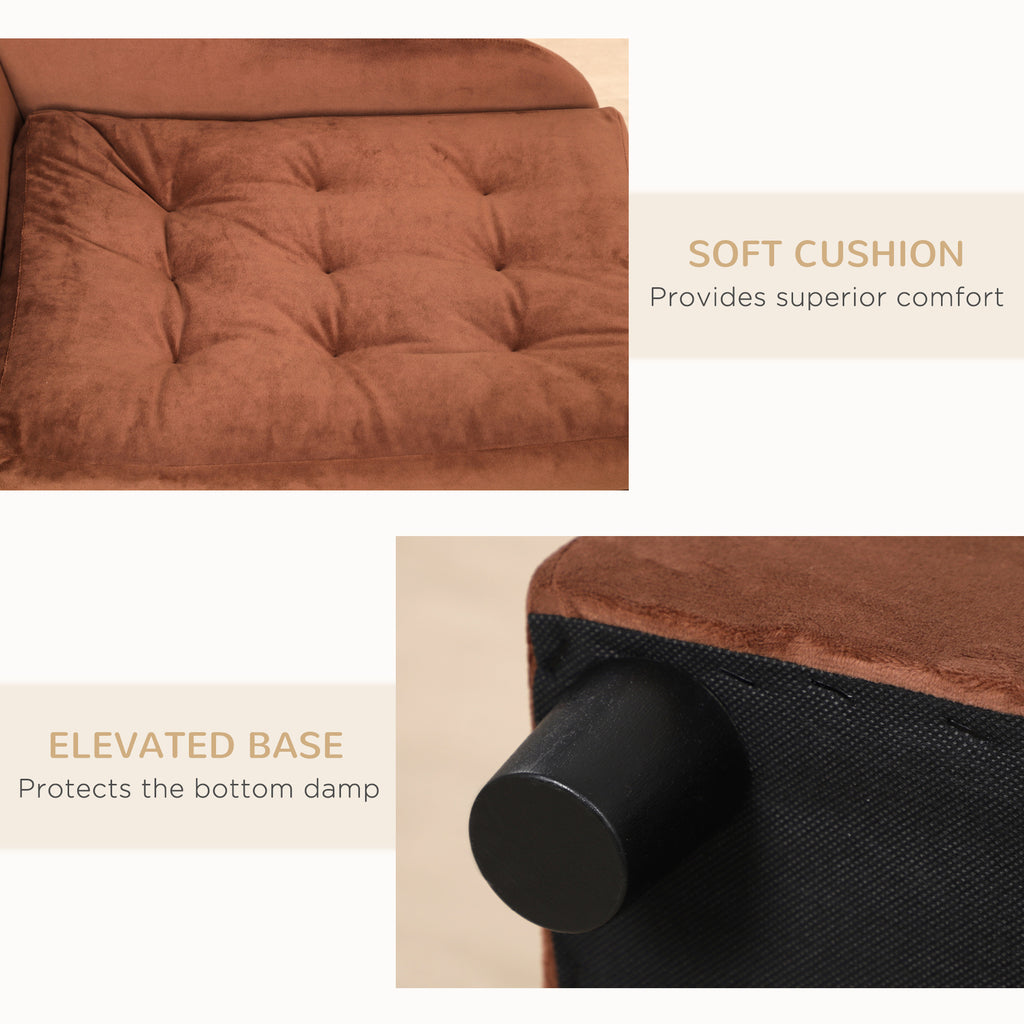 PawHut Luxury Fancy Dog Bed for Small Dogs