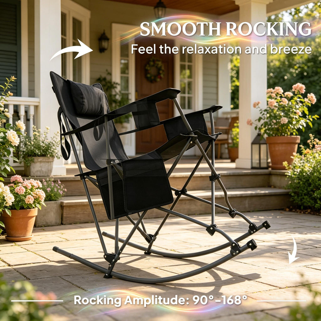 Set of 2 Rocking Camping Chairs