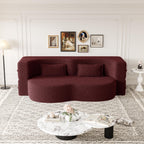Modern Floor Sofa with 2 Pillows