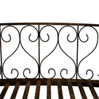 Outsunny 7' Metal Arch Garden Bridge with Safety Siderails