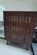 3 Drawer Dresser - Modern Walnut