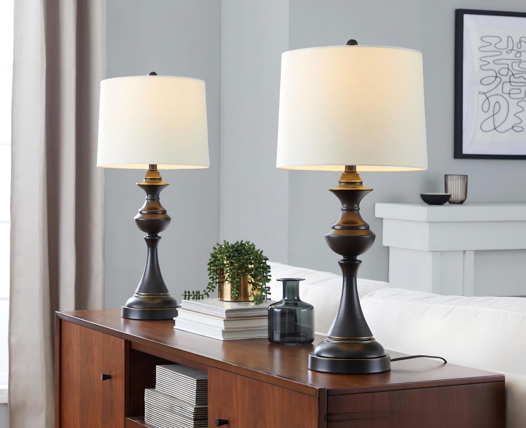 Montgomery 29" Contemporary Metal Table Lamp in Oil Rubbed Bronze