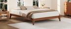 12 Inch Full Size Solid Dry Bamboo Wood Platform Bed Frame