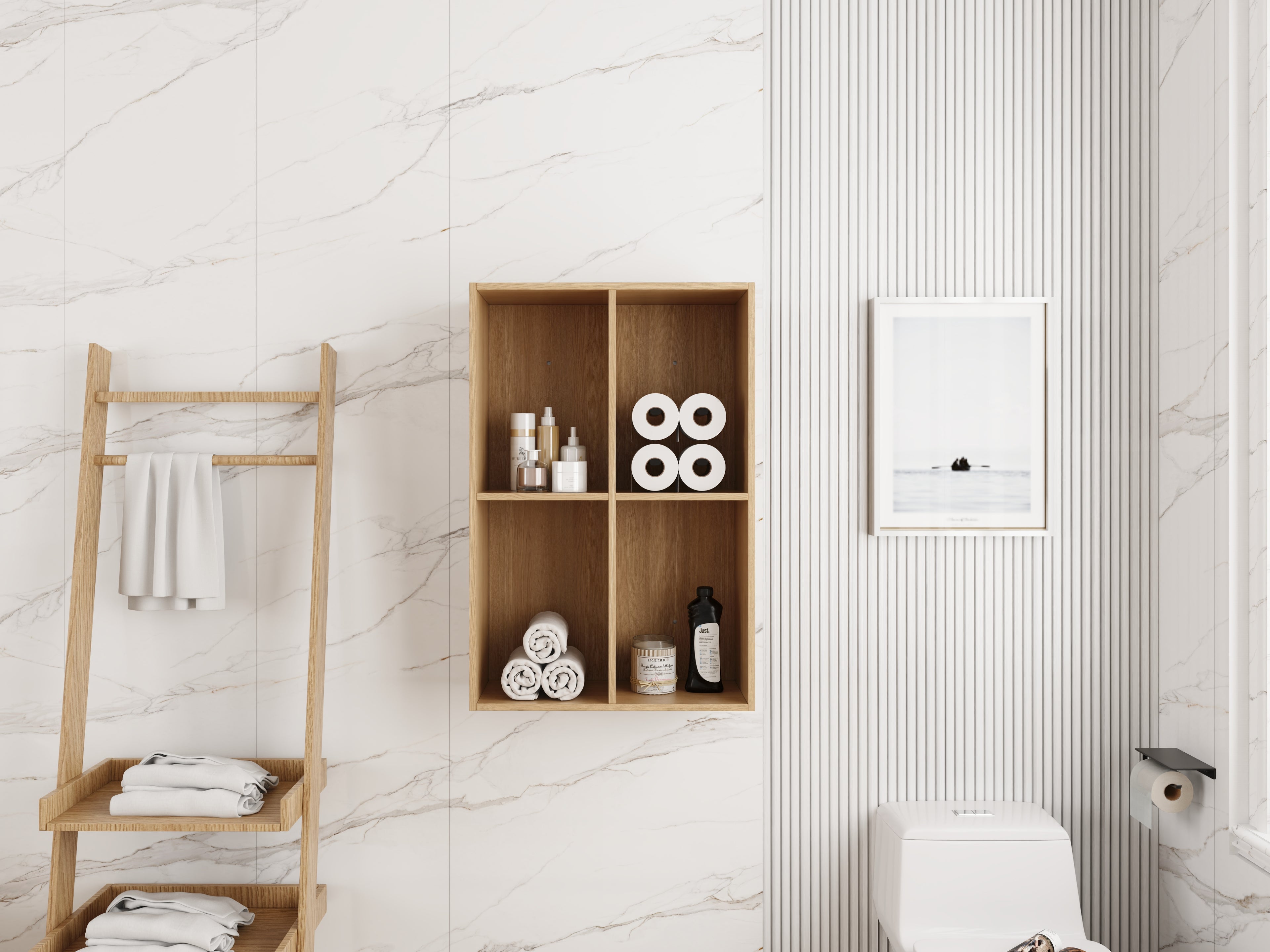 24 Inch Small Wall Mounted Storage Shelves