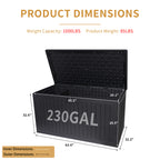 230 Gallon Resin Outdoor Deck Box