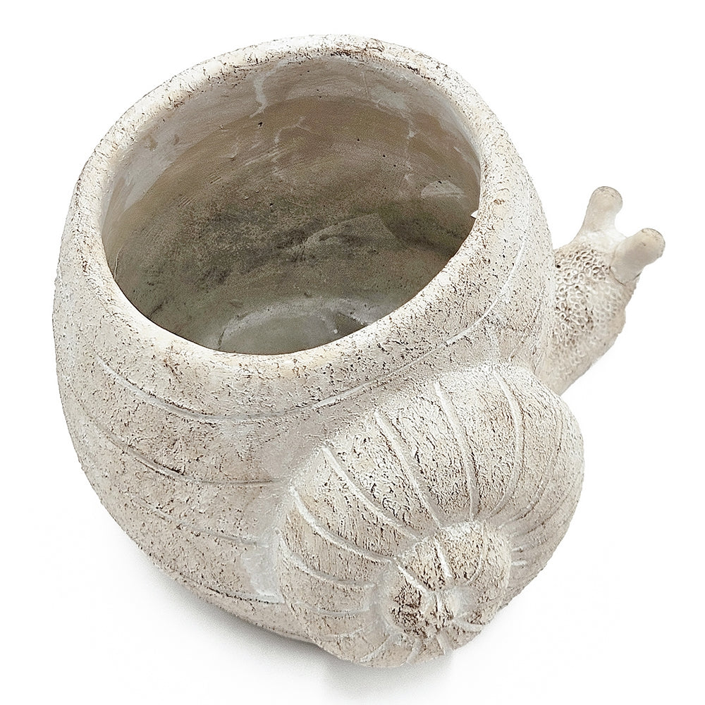 Decorative Planter with Snail Design