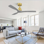 52 Inch Indoor Ceiling Fan Without Light