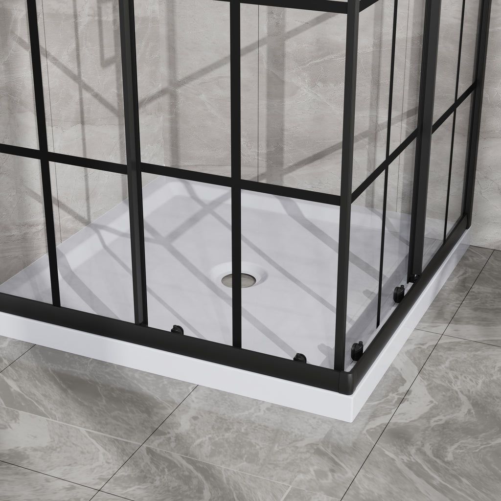 Goodyo Corner Shower Door 36 in. D x 36 in. W x 72 in. H