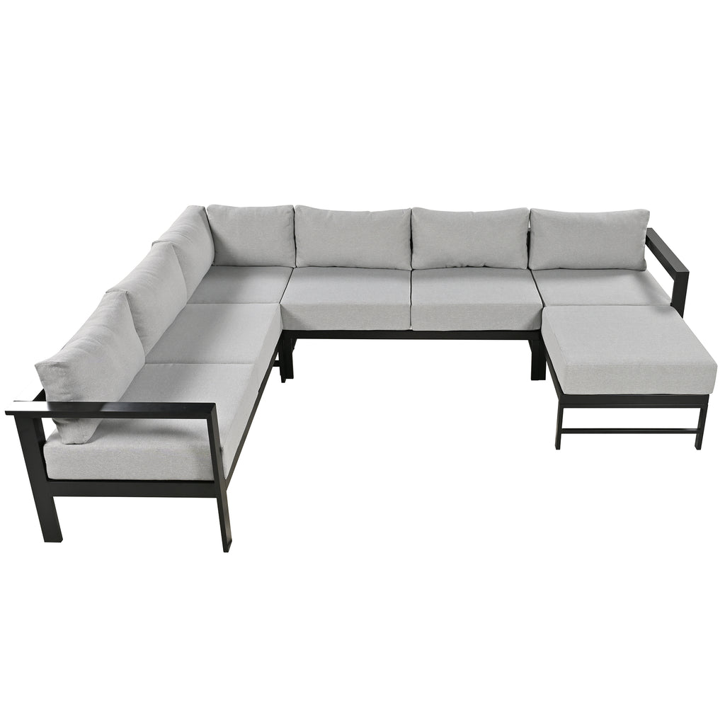 U-Style U-Shaped Outdoor Sectional Sofa Set