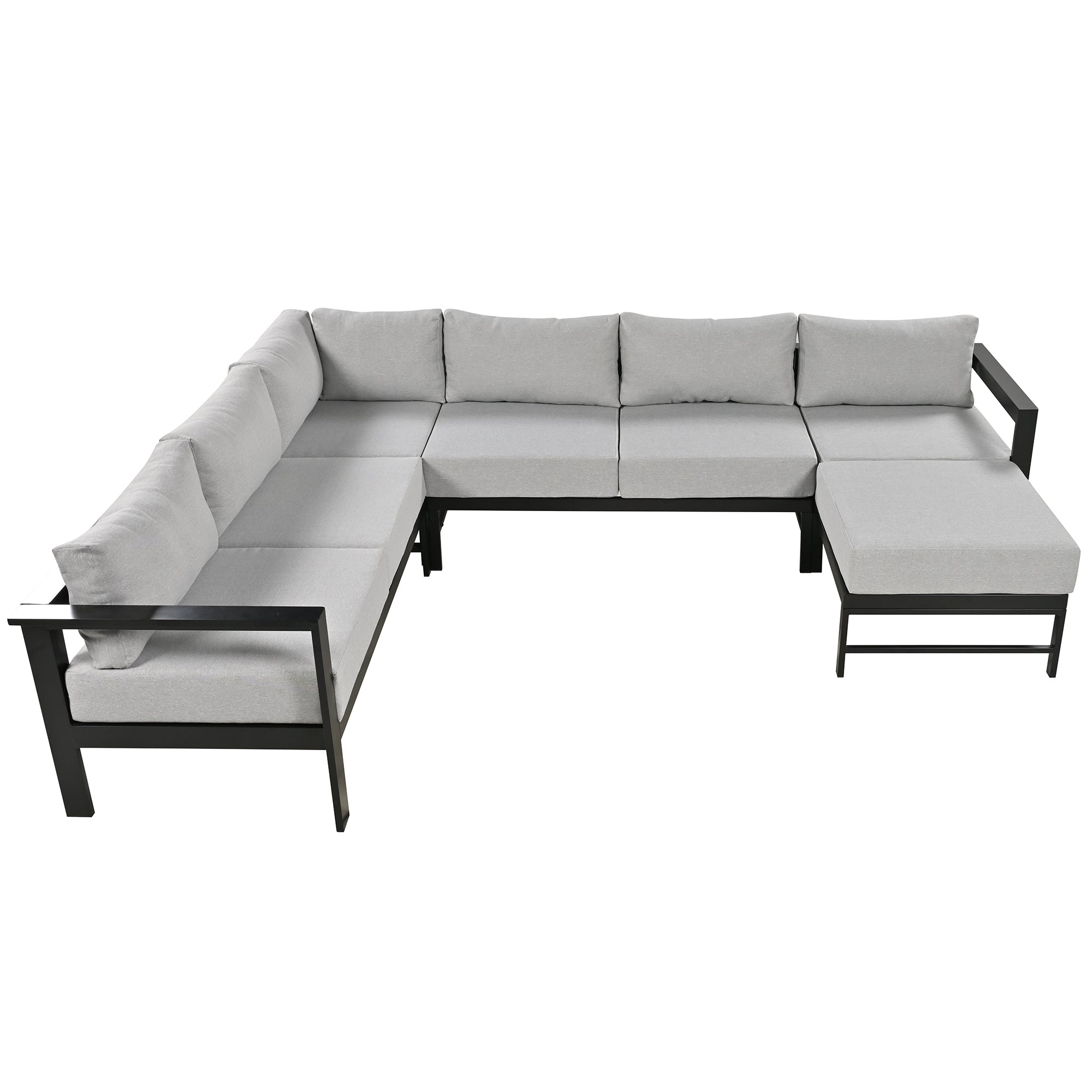 U-Style U-Shaped Outdoor Sectional Sofa Set