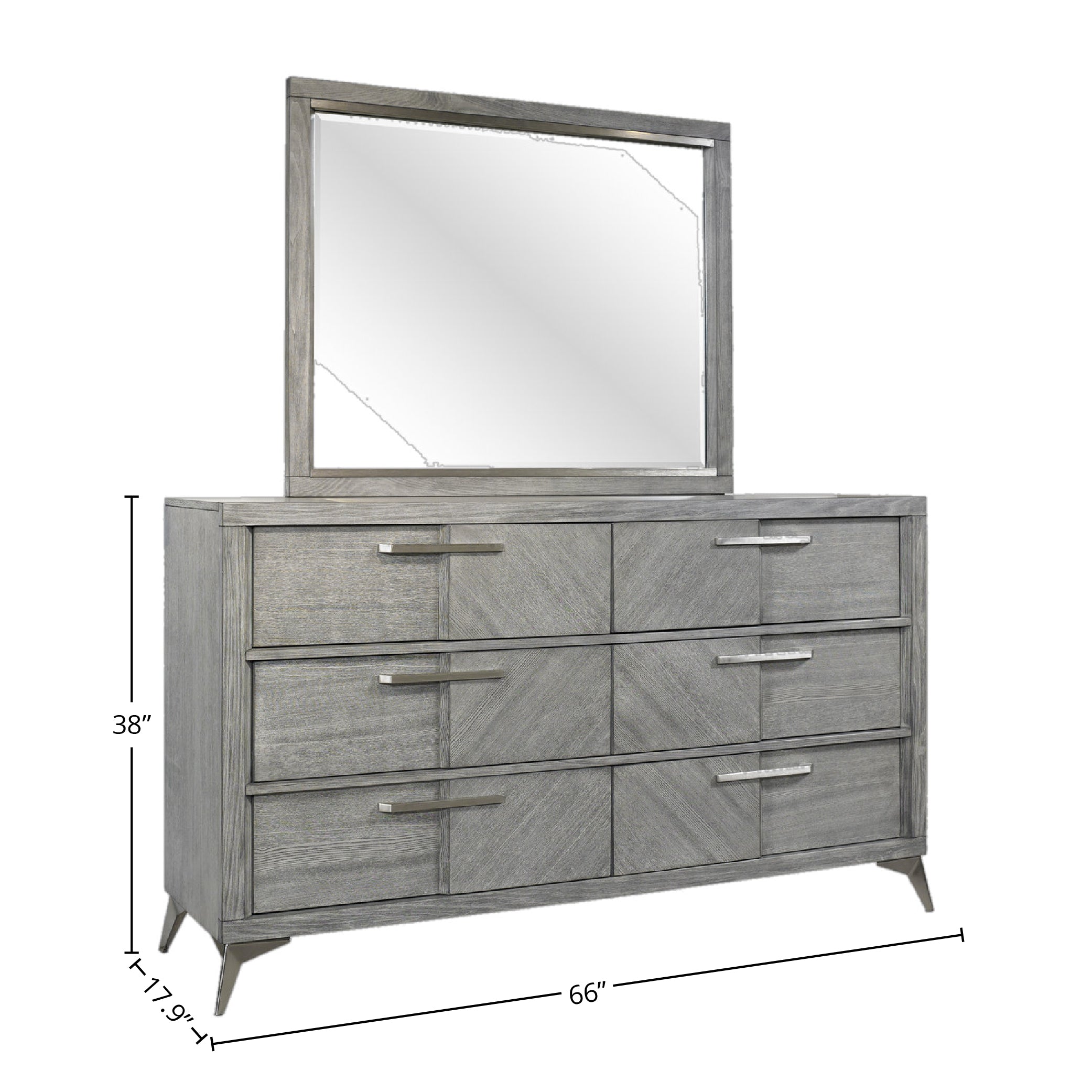 Gray Landscape Mirror