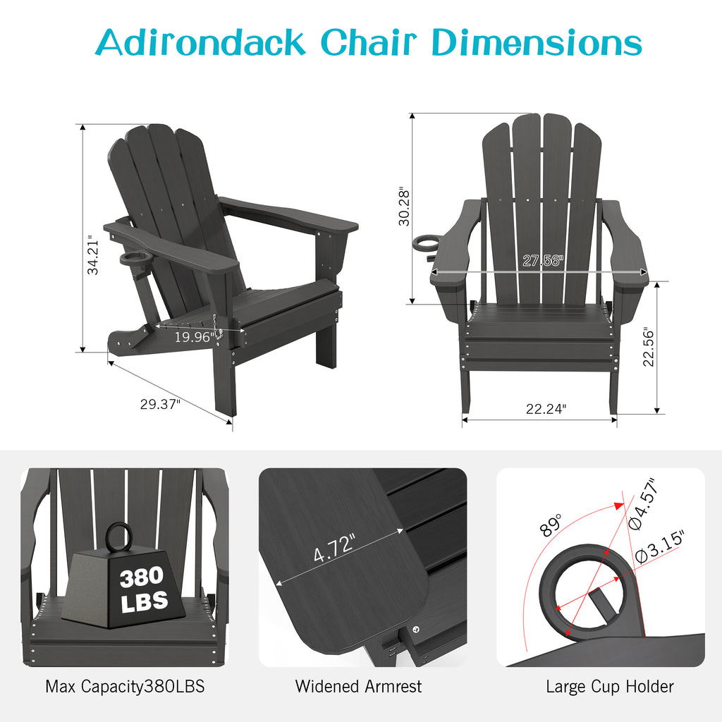 Adirondack Chair - Gray