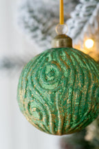 D3.9" Christmas Ball Ornaments - Set of 6