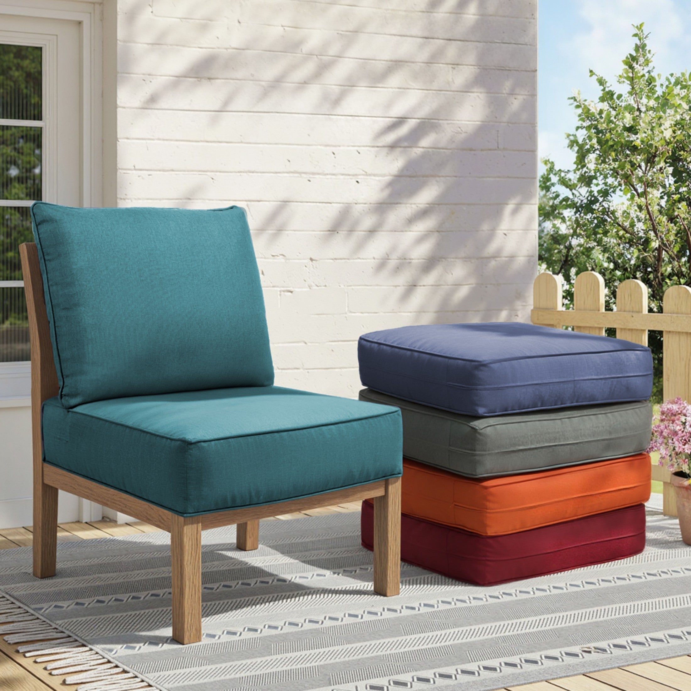 6" Thicker Outdoor Chair Cushion Set