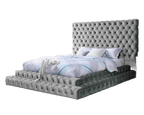Contemporary Style Fully Upholstered Frame