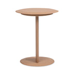Mode 18" Leatherette Round C-Shaped Sofa Side Table