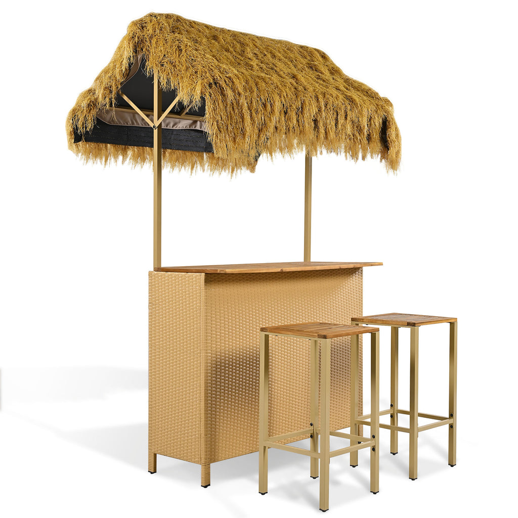 GO Hawaiian-Style Bar Height Patio Set