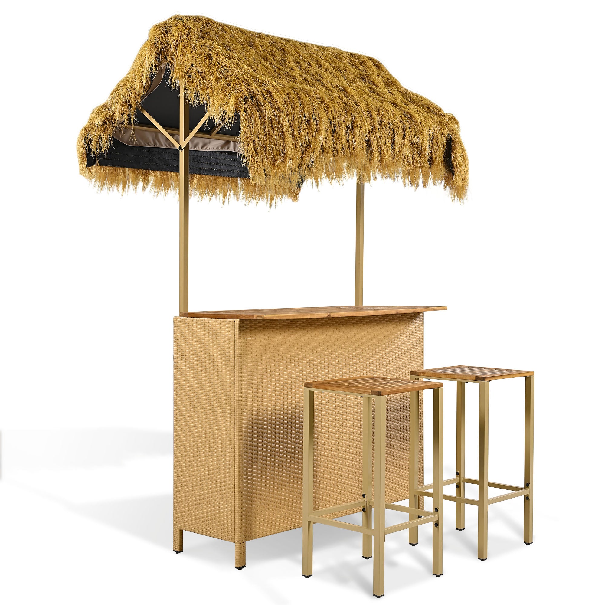 GO Hawaiian-Style Bar Height Patio Set