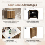 30-Inch Golden Bathroom Vanity