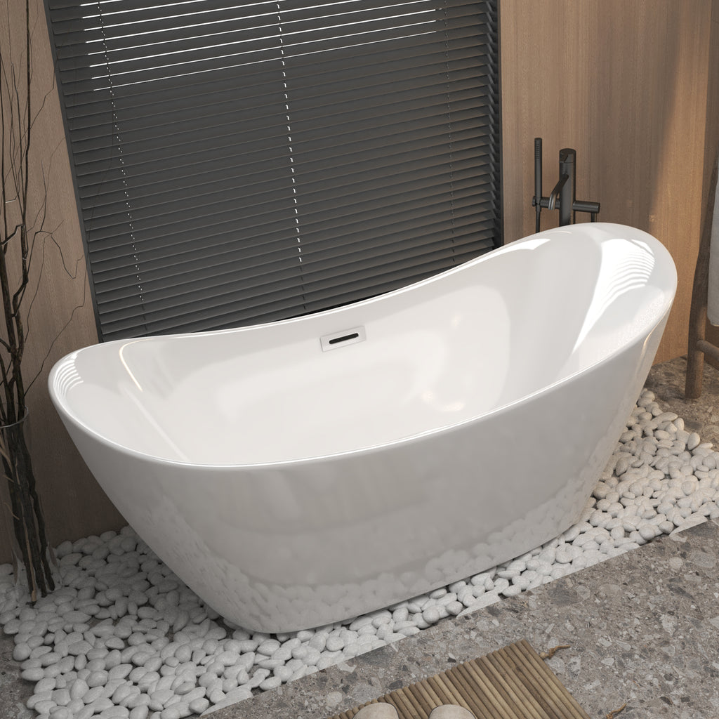 67" Acrylic Freestanding Tub - Gloss
