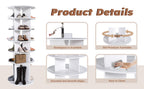 Rotating Shoe Rack Tower, 6-Tier Spinning Shoe Rack