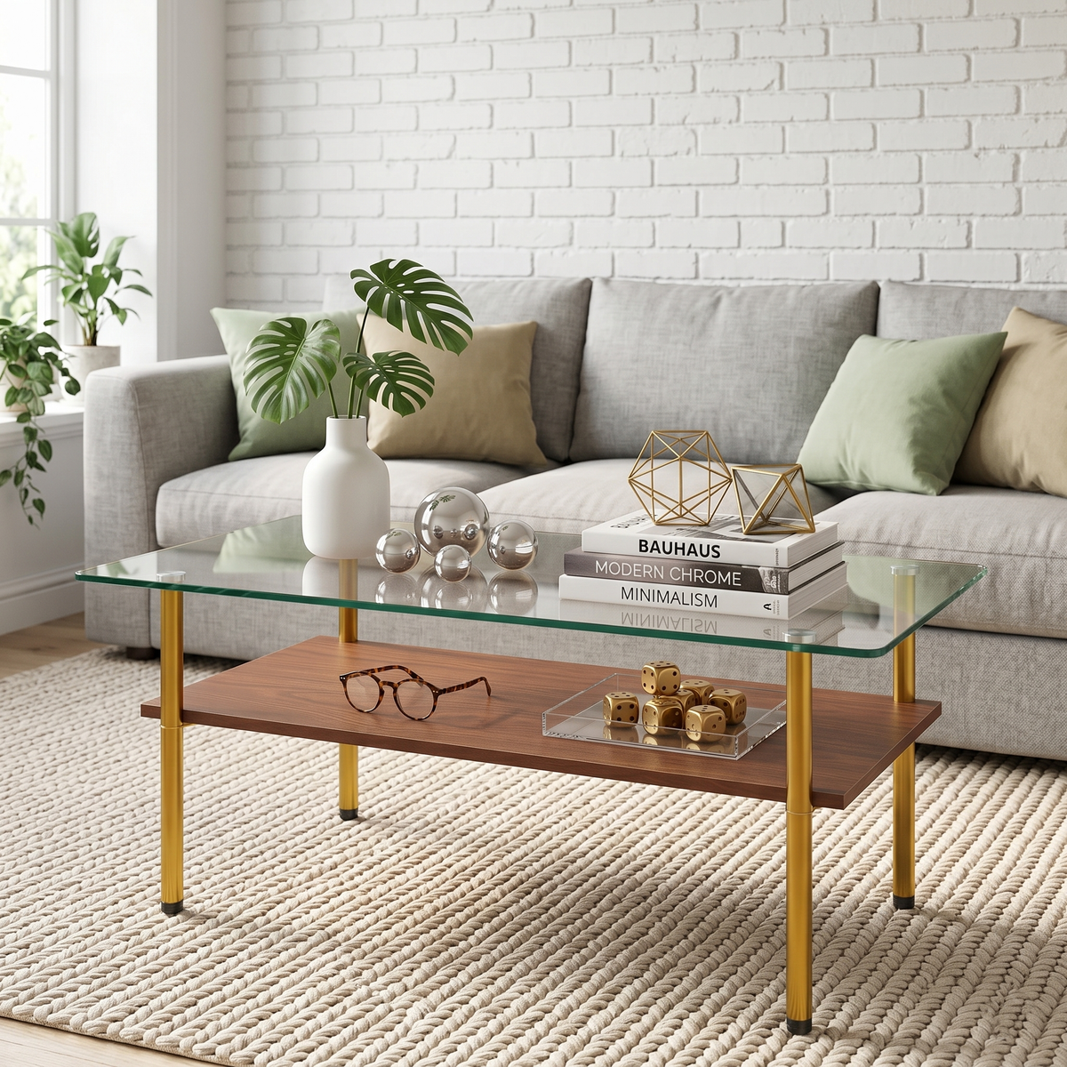 Modern Glass Coffee Table and End Tables Set of 3