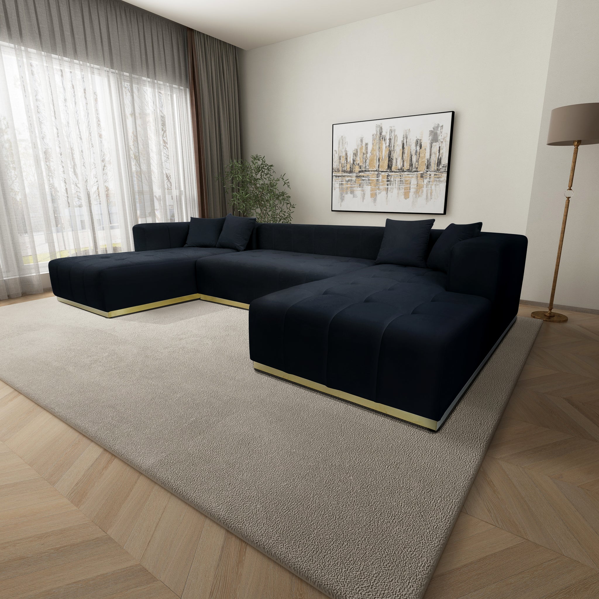Nolan U-Shape Corner Sofa