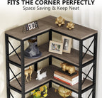 79.53" Tall 7-Tier Large Corner Bookshelf