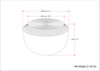 Timmons Cast Aluminum Coffee Table