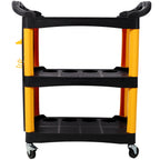 3 Tier Rolling Auto Detail Cart With Wheels