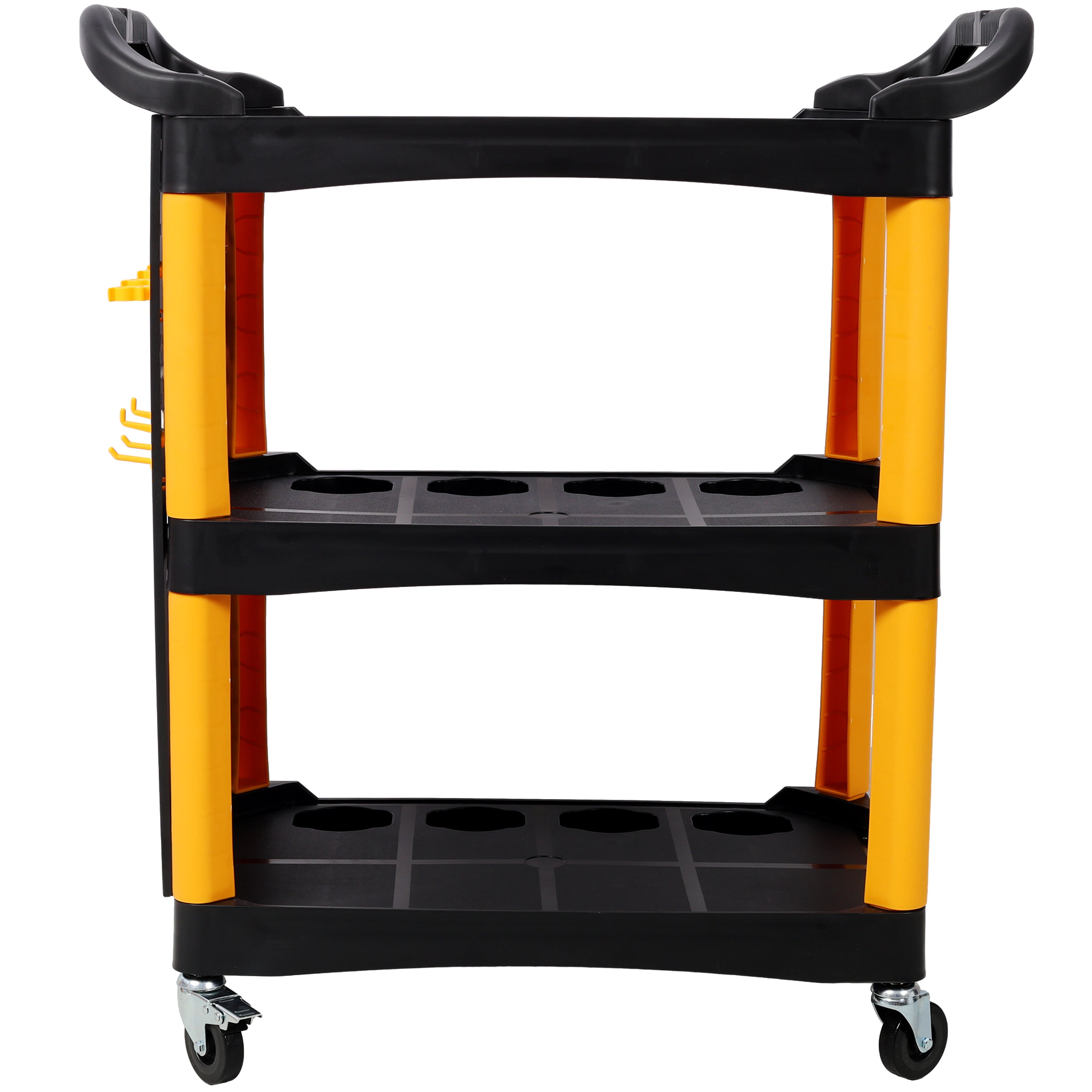 3 Tier Rolling Auto Detail Cart With Wheels