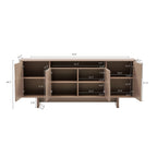 Modern Ella 70.86" Sideboard with Adjustable Shelves
