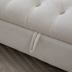 65.75" Wide Modern Upholstered Storage Bench