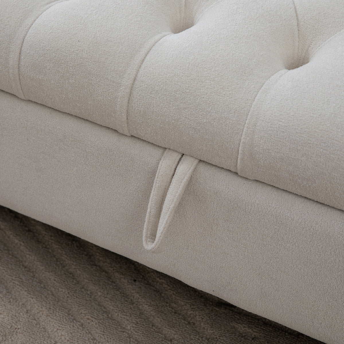 65.75" Wide Modern Upholstered Storage Bench