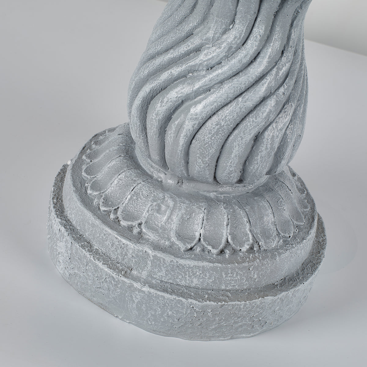 16.54" Garden Bird Bath Statue, Magnesium Oxide