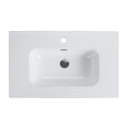 Glossy White Ceramic Sink
