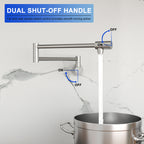Brushed Nickel Pot Filler Faucet