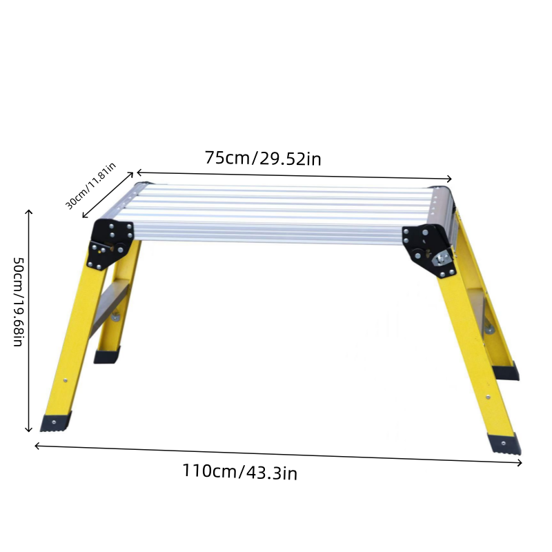 Aluminum Step Ladder Heavy Duty Foldable Platform