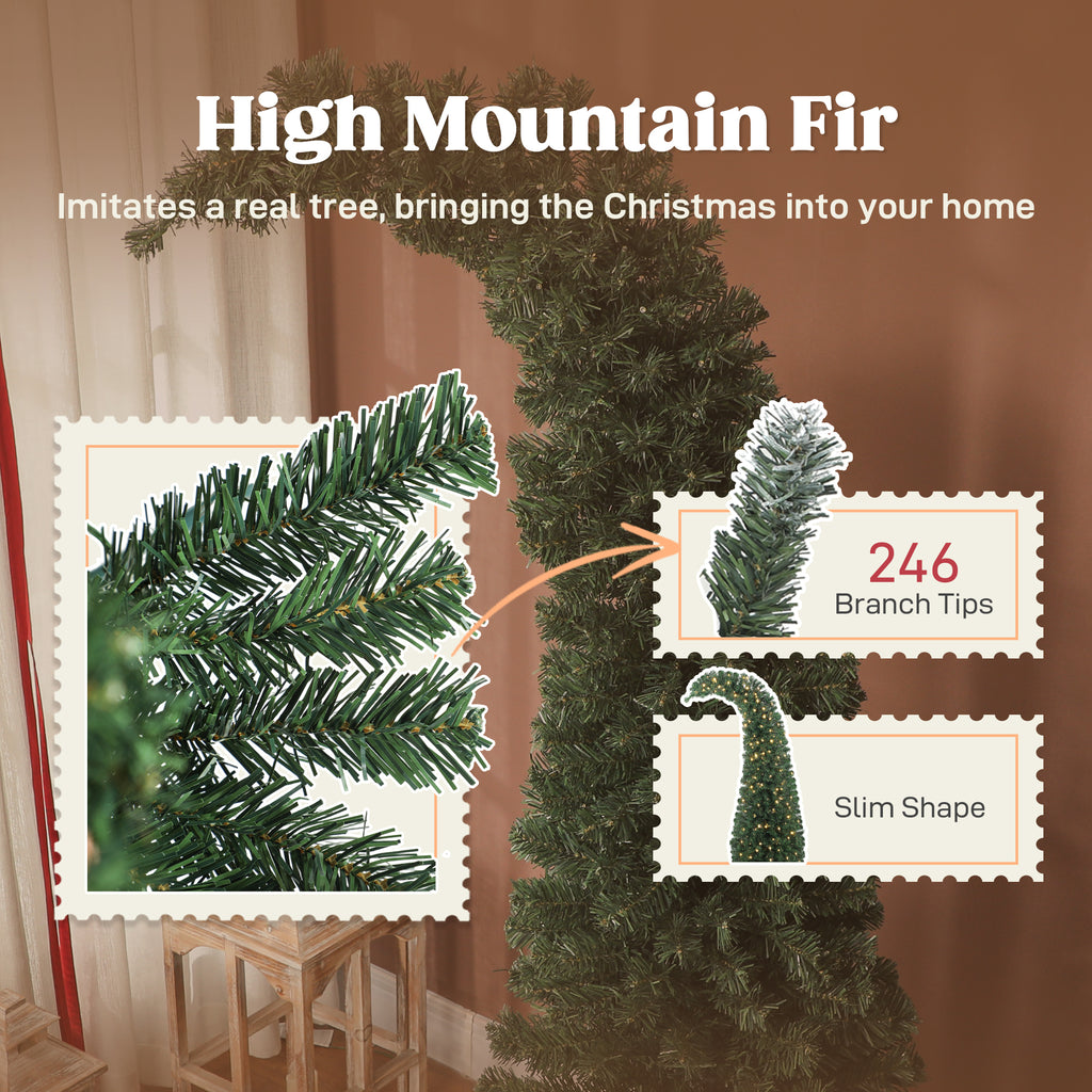 5 ft Prelit Bent Top Christmas Tree
