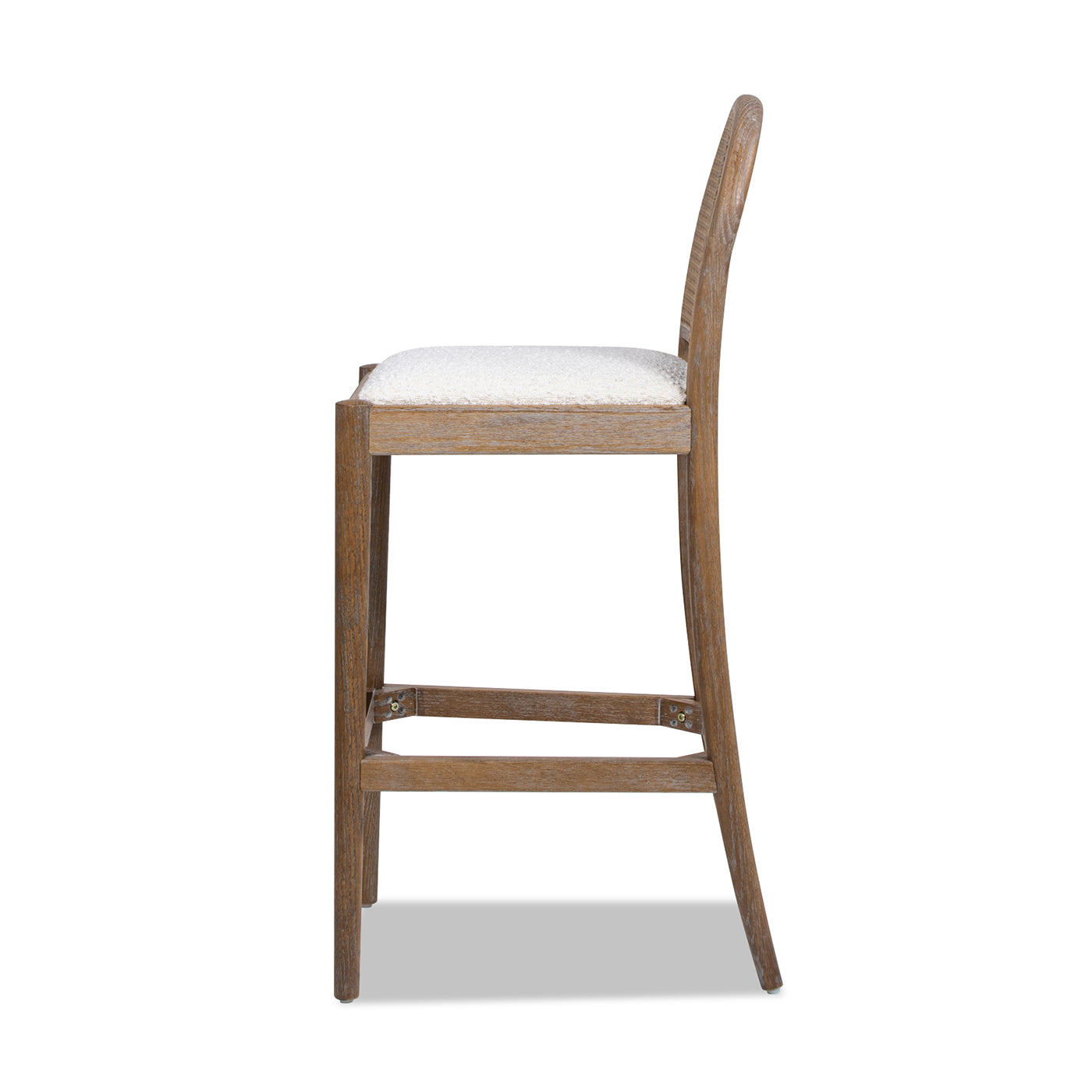 Panama 30.5" Curved Back Cane Rattan Bar Stool, Set of 2