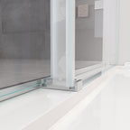 56-60 Inch Double Sliding Frameless Soft-Close Shower Door