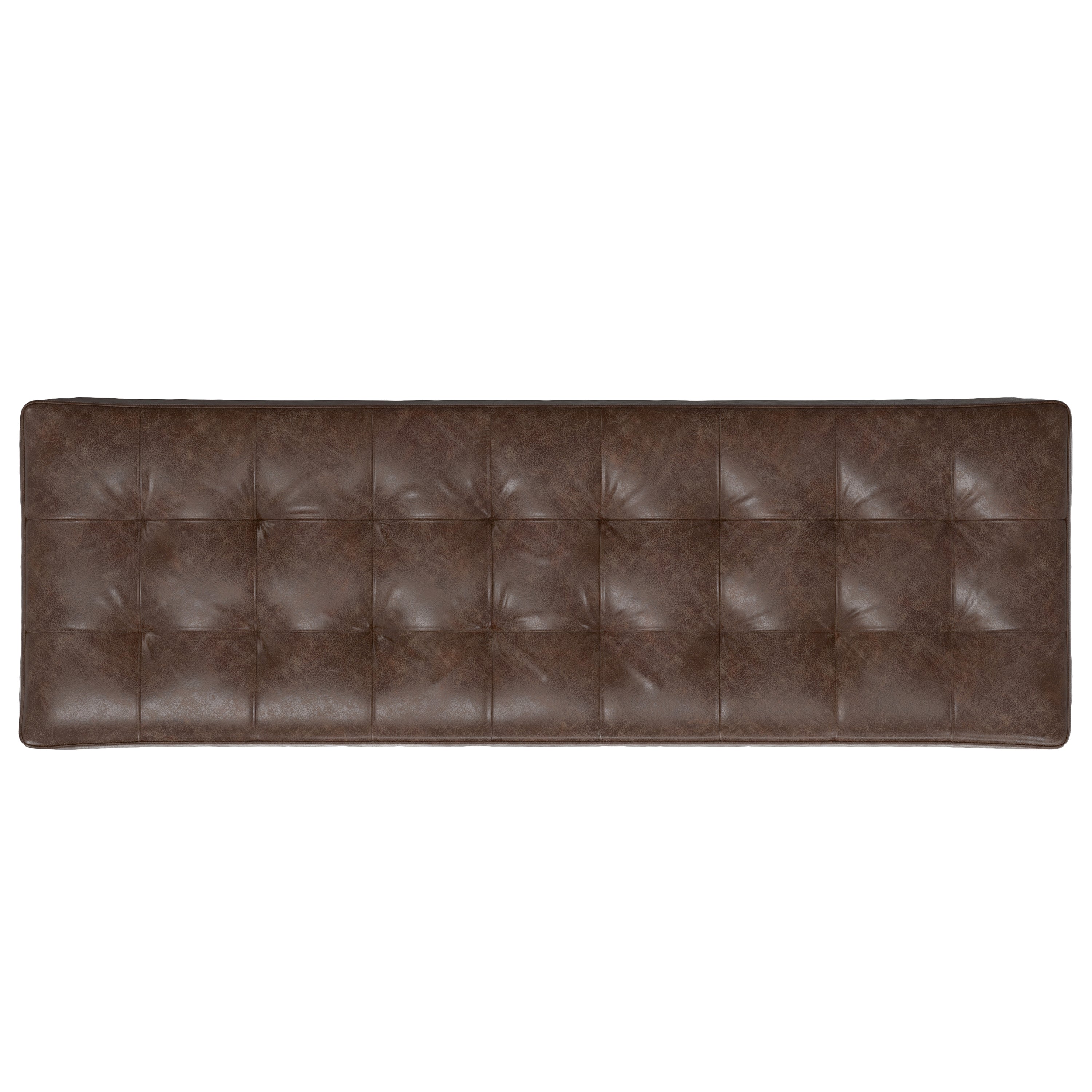 Penelope Leather Ottoman Bench