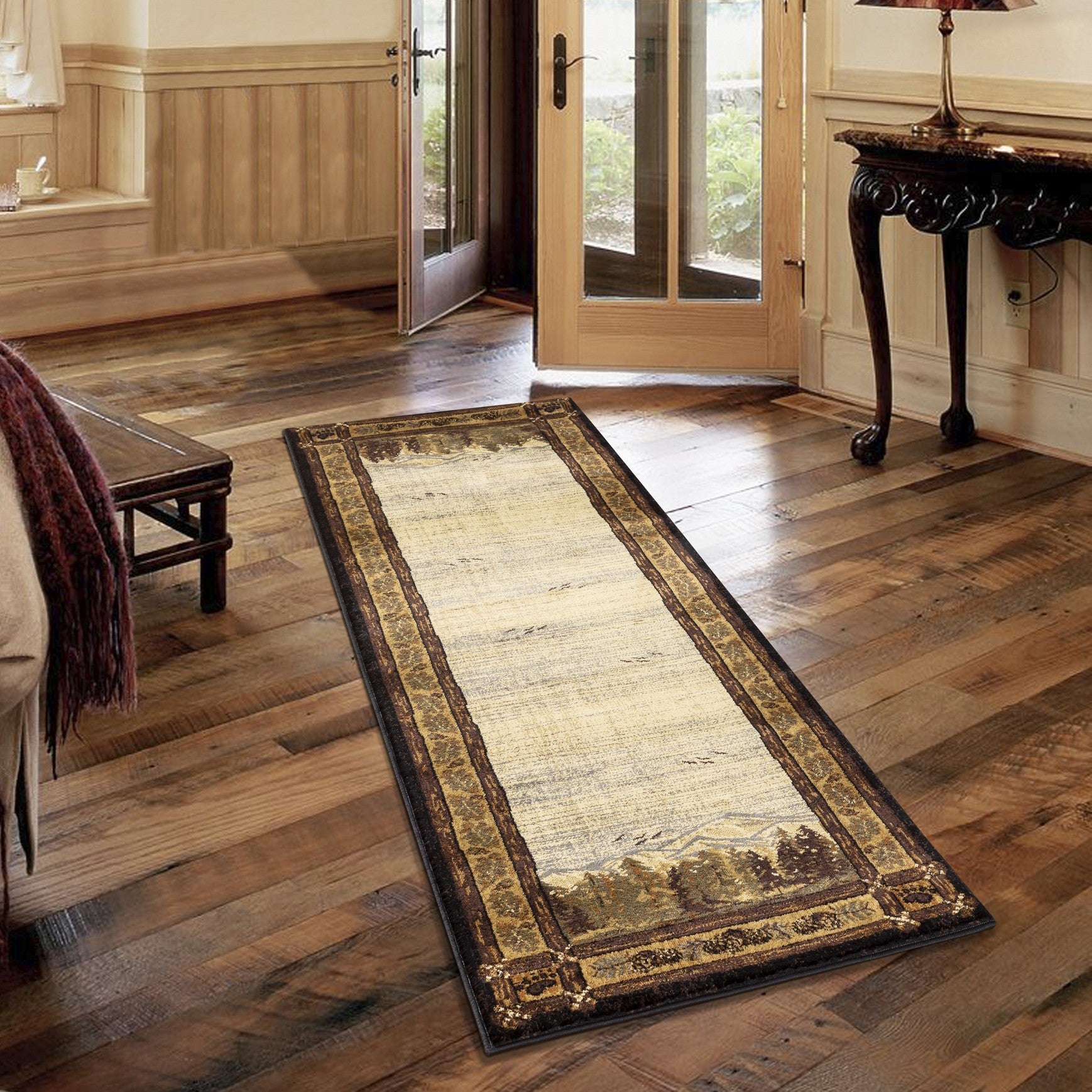 Nature's Nest Lodge Area Rug