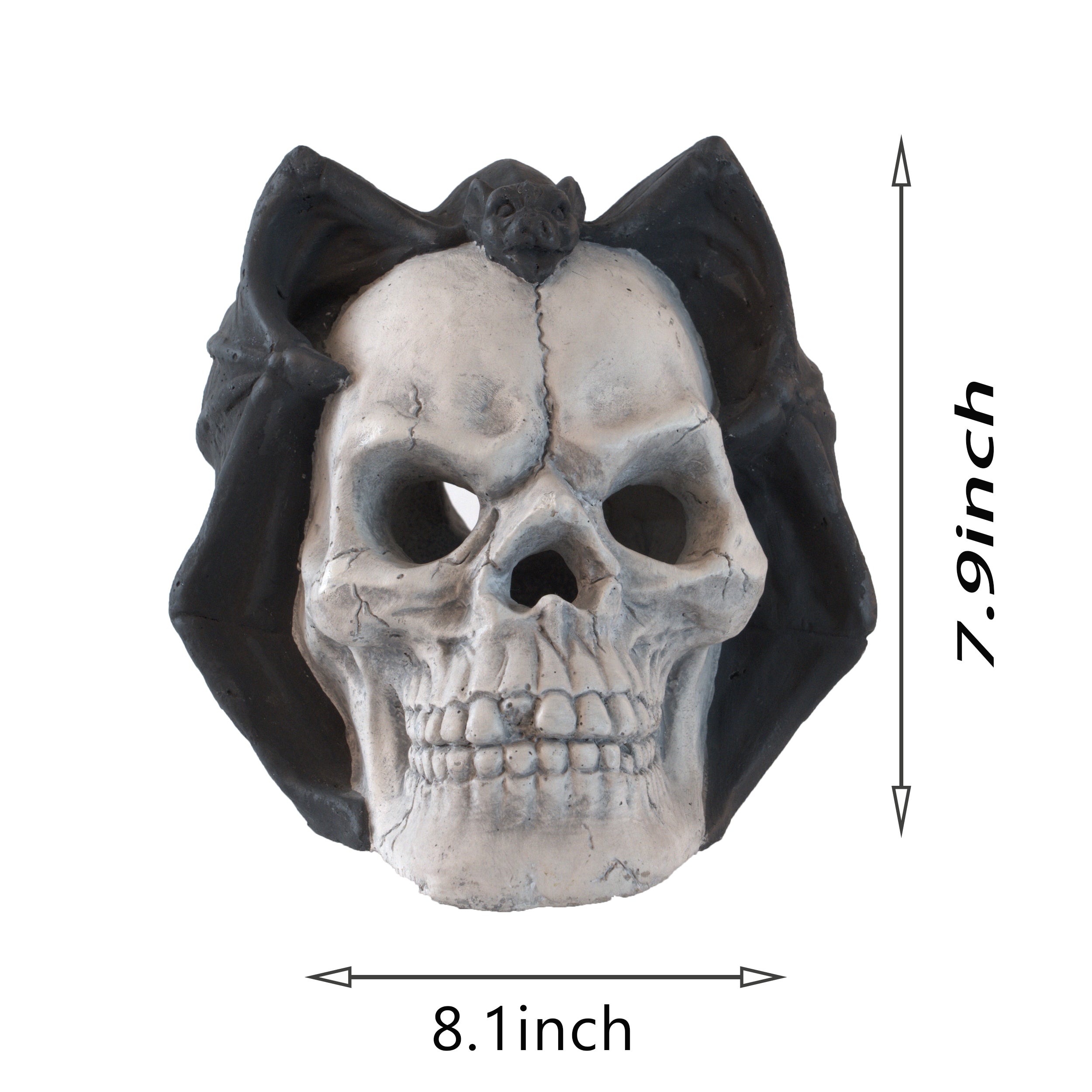 Demon Skull Gas Log for Ventless Fireplaces