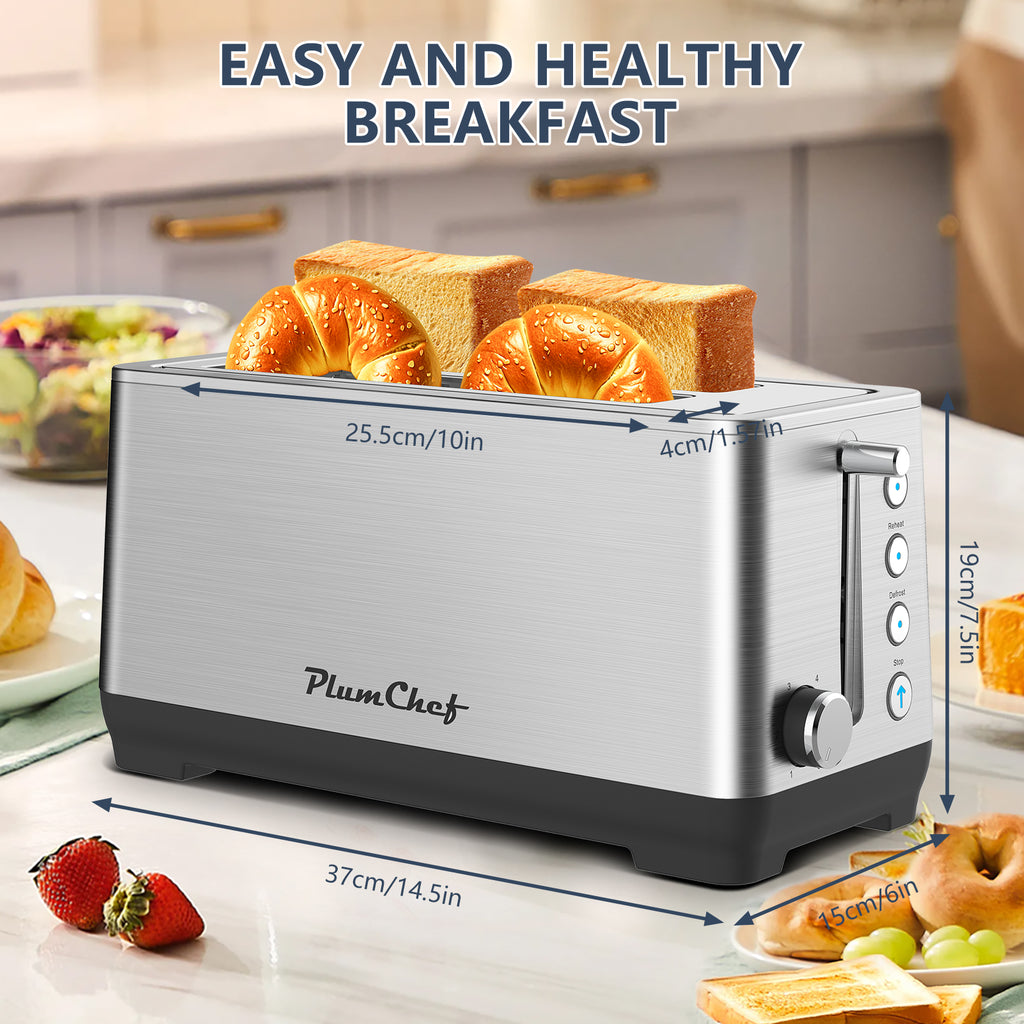 4-Slice Extra Wide Long Slot Toaster
